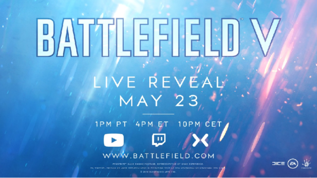 Battlefield V live reveal on 23rd May
