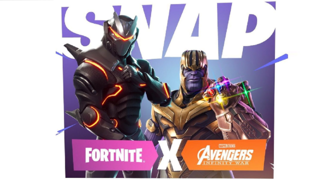 Fortnite cross-over event with Avengers: Infinity War