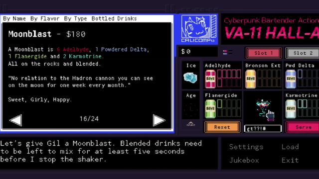 VA-11 HALL-A coming to PS4 & Switch