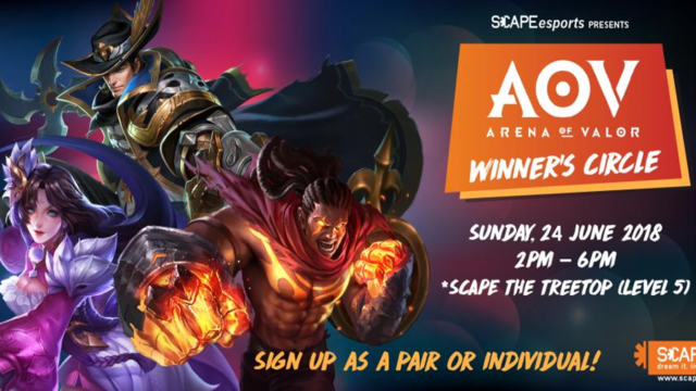 *SCAPEesports holding first community tournament, Arena of Valor: Winner’s Circle