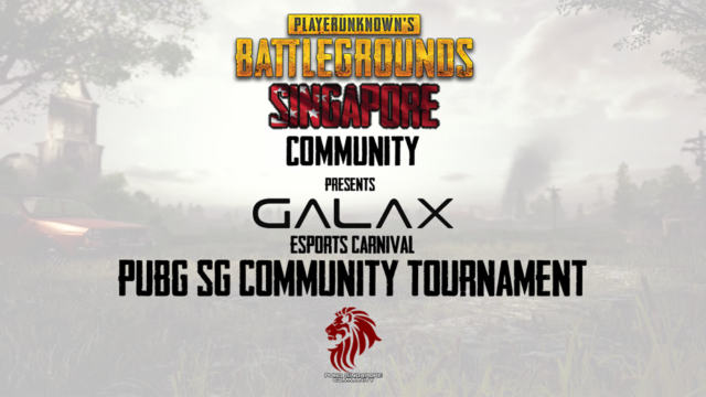 PUBG Singapore Community Tournament being held