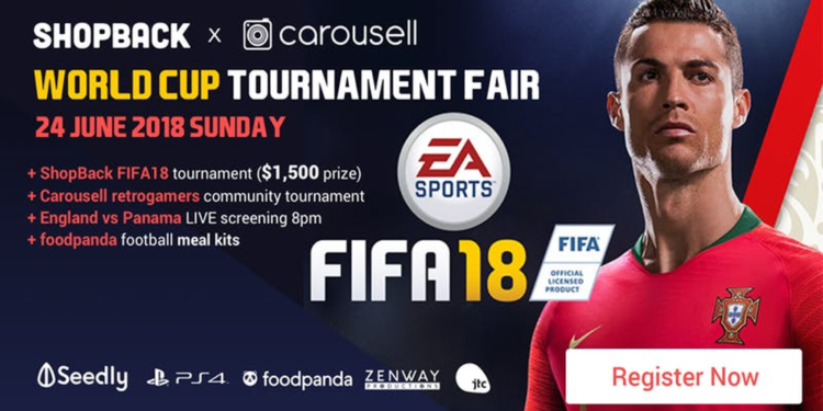Carousell x ShopBack World Cup Tournament this June