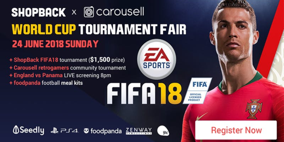 Carousell x ShopBack World Cup Tournament this June