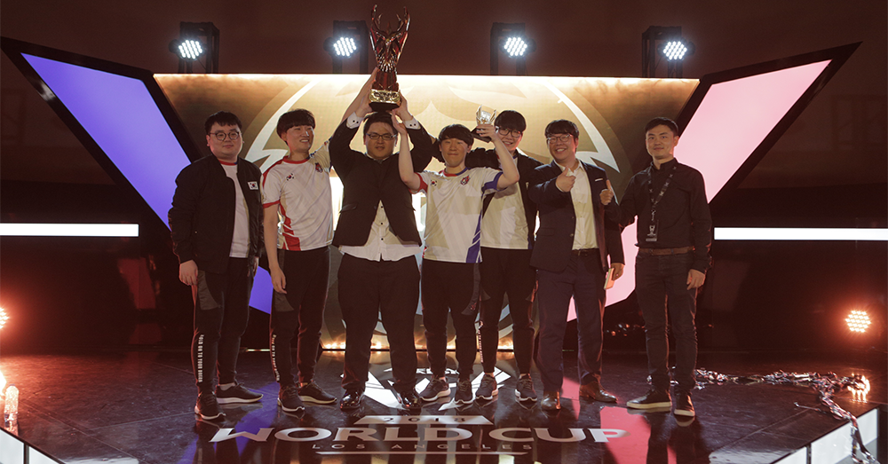 Team Korea are the champions of the Arena of Valor World Cup