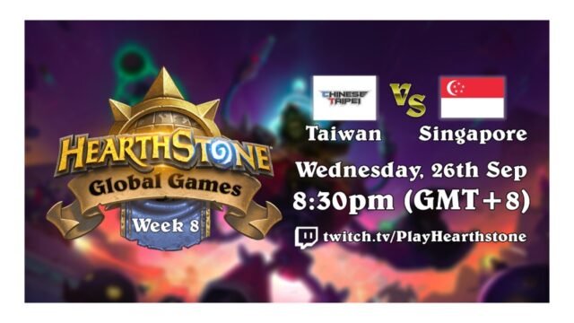 Singapore vs Taiwan-Hearthstone Global Games