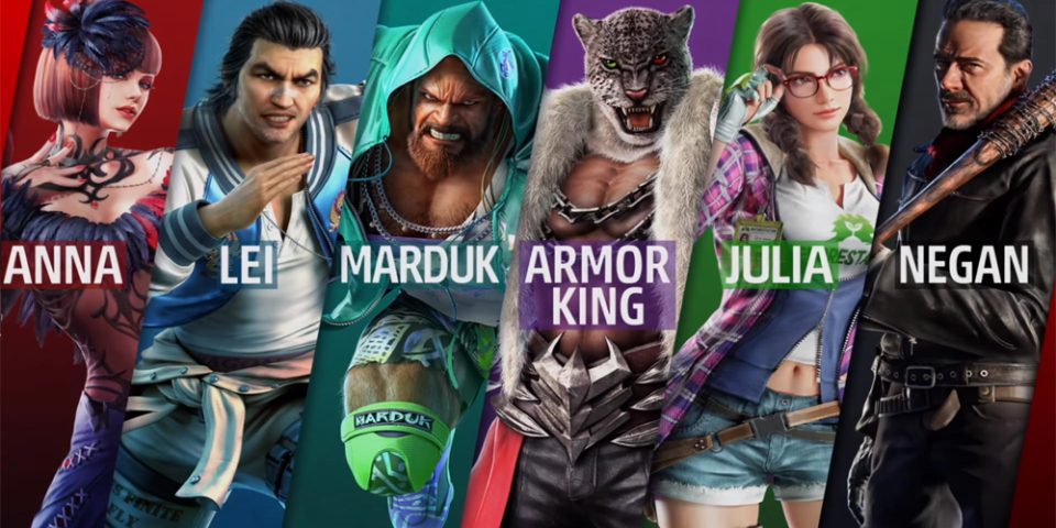Tekken 7 DLC characters Marduk, Armor King, Julia Chang and Negan announced