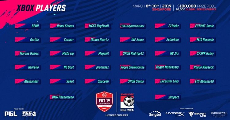 PGL FUT Champions Cup March is happening in Singapore!
