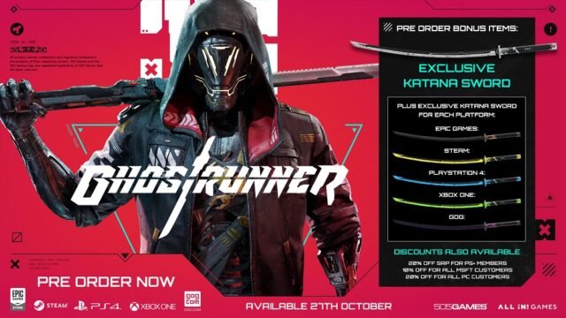 Ghostrunner coming to PS4, Xbox One, and PC!