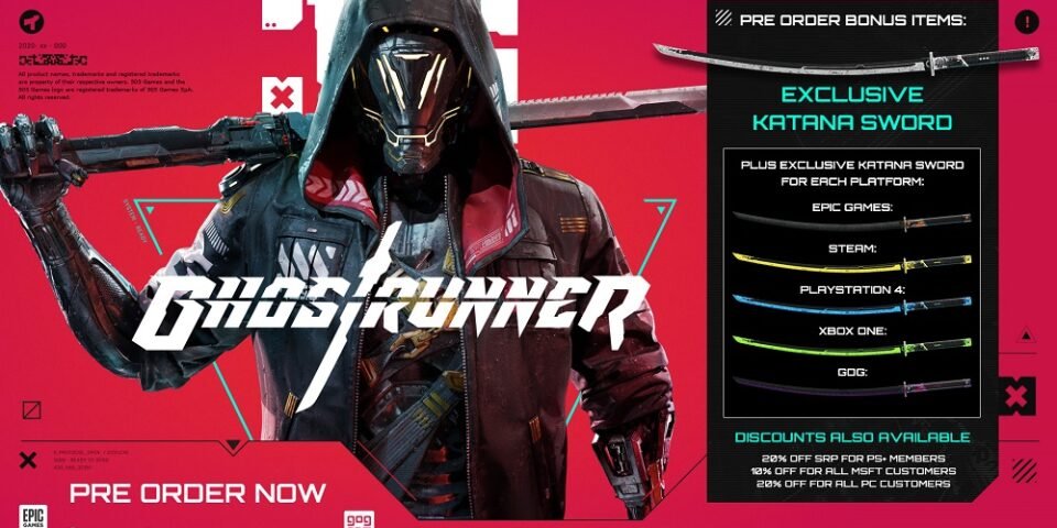Ghostrunner coming to PS4, Xbox One, and PC!