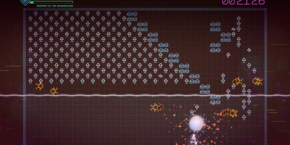 Centipede: Recharged Fuses Neon Nostalgia
