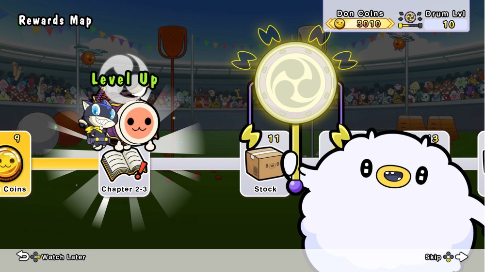 Taiko no Tatsujin: Rhythm Festival - Drum Level progression